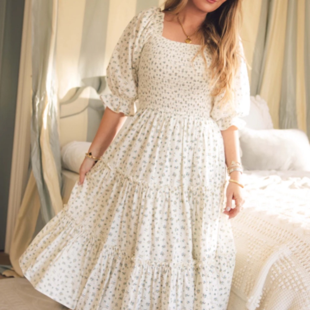 Ivy City Co Madeline Dress in Blue Dress Perfect For Easter or Spring Photos 3X